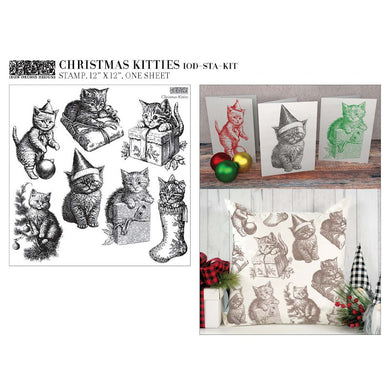 Christmas Kitties IOD Decor Stamp (12″X12″)  *LIMITED EDITION*