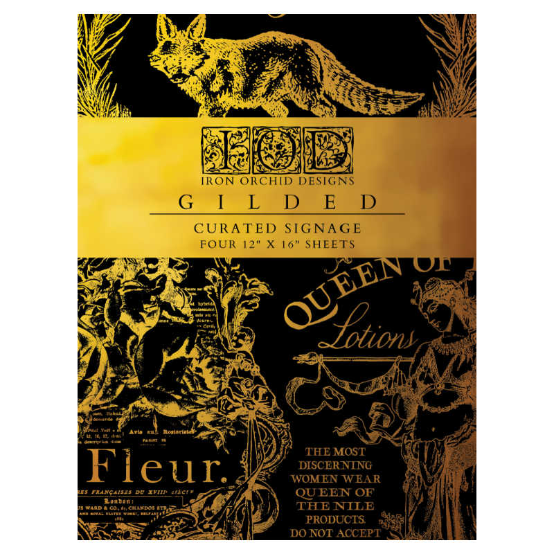 Curated Signage IOD Foil Transfer (12″x16″ pad-4 sheets )