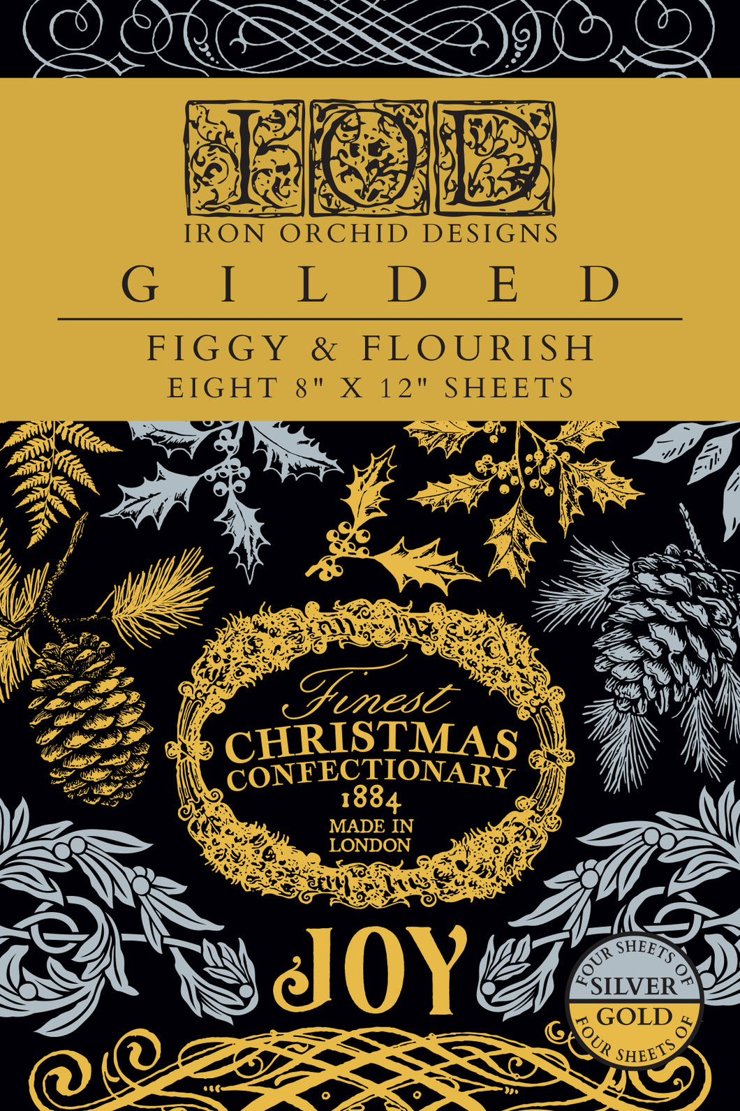 Figgy & Flourish IOD Foil Transfer (8″x12″ pad-8 sheets)