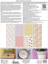 Ditsy Blooms IOD Paint Inlay (12"x16" pad-8 sheets) LIMITED EDITION