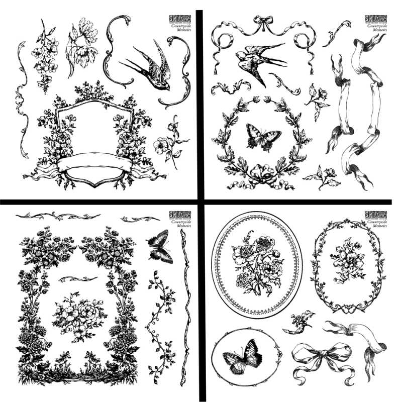 Countryside Memoirs IOD Stamp (Four Sheets 6