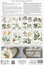 Sarah Featon's Botanicals IOD Transfer (8"x12" pad-8 sheets)