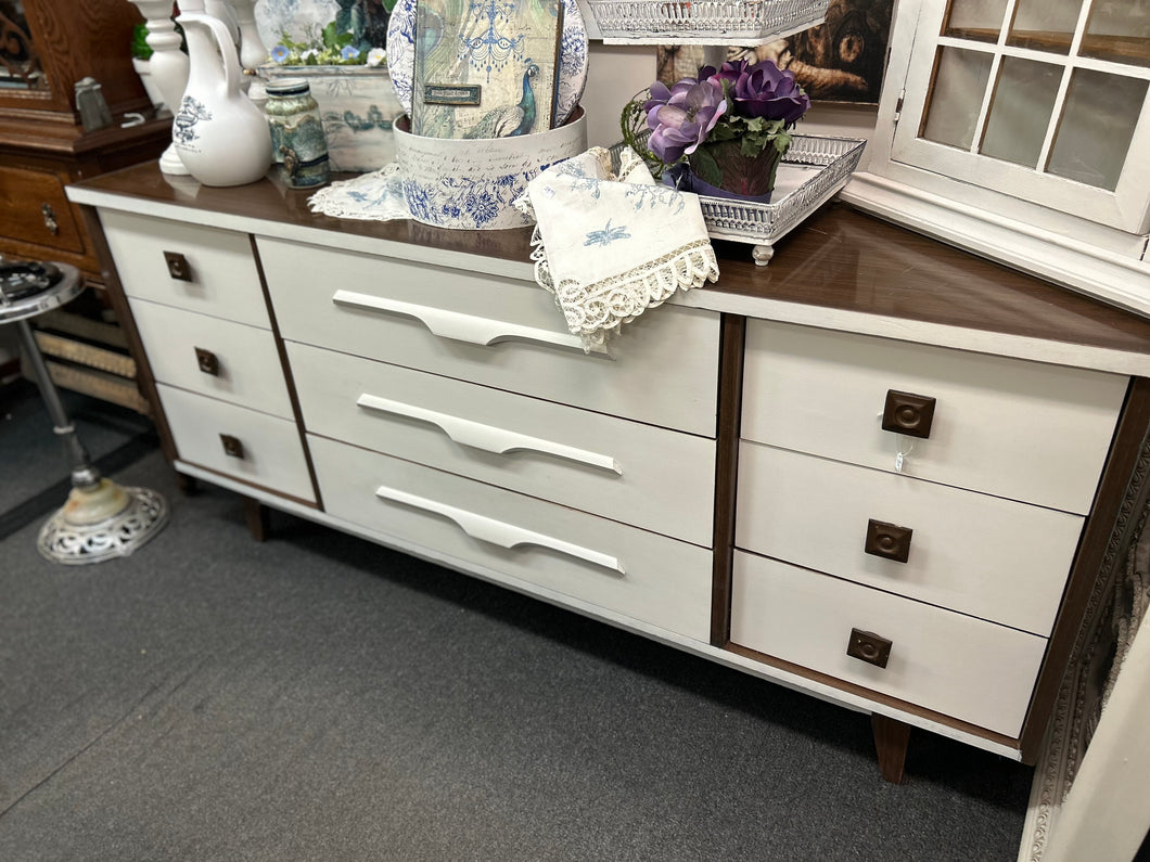 White and Wood Dresser