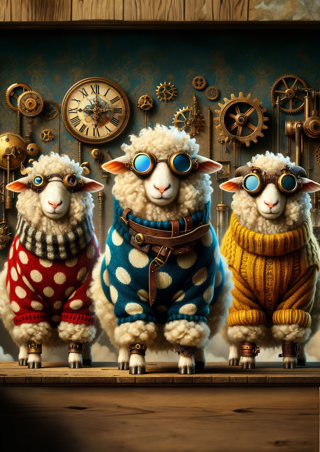 Shaun Sheep MINT Decoupage Paper