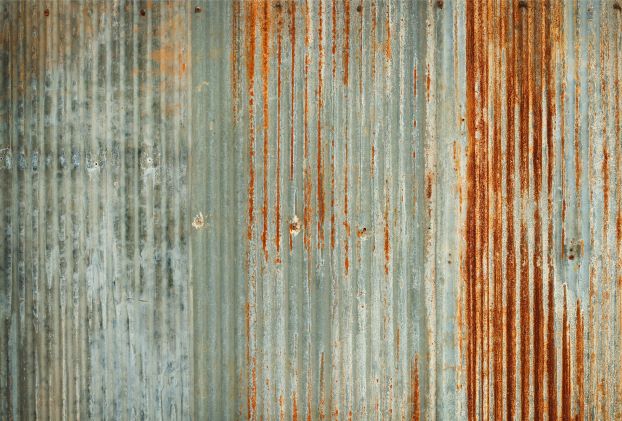 Corrugated Metal Decoupage Paper