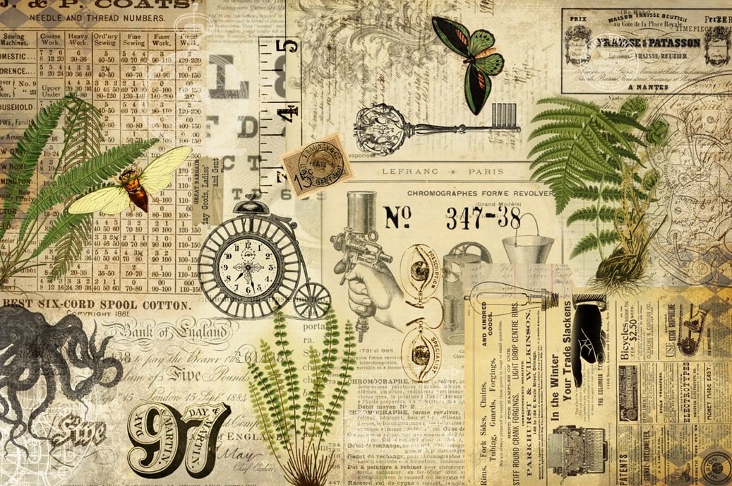 Industrial Masterboard Decoupage Paper