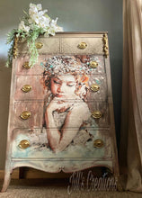 Pensive Girl MINT Decoupage Paper