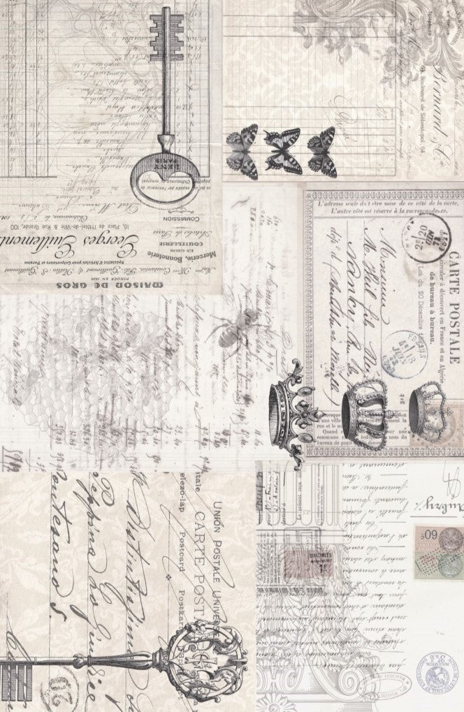 Ephemera Collage Decoupage Paper