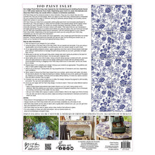 IOD Paint Inlay Indigo Floral (12″X16″ 8 SHEET PAD)