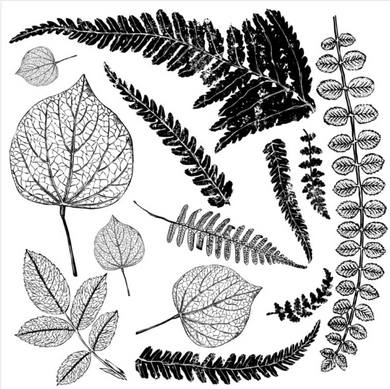 ‘Fronds’ IOD Decor Stamp (12″X12″)