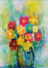 Karen's Technicolour Bouquet Mint Decoupage Paper