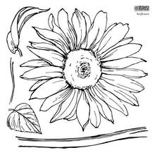 Sunflower IOD Decor Stamp (12″X12″) 2 Sheet Set - with Masks