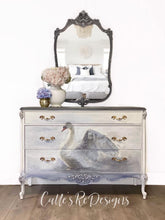 White Swan Mint Decoupage Papers
