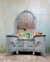 White Swan Mint Decoupage Papers
