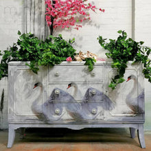 White Swan Mint Decoupage Papers