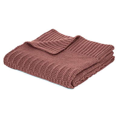 Terracotta Knit Throw