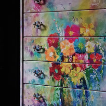 Karen's Technicolour Bouquet Mint Decoupage Paper