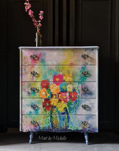 Karen's Technicolour Bouquet Mint Decoupage Paper