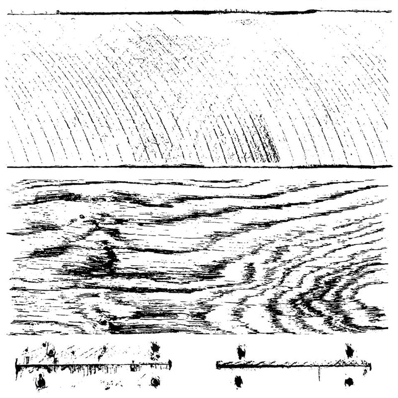 'Barnwood Planks' (2 Sheets) IOD Decor Stamp (12