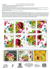 Wall Flower Decor IOD Transfer Set (pad of 8 12"x16" sheets)