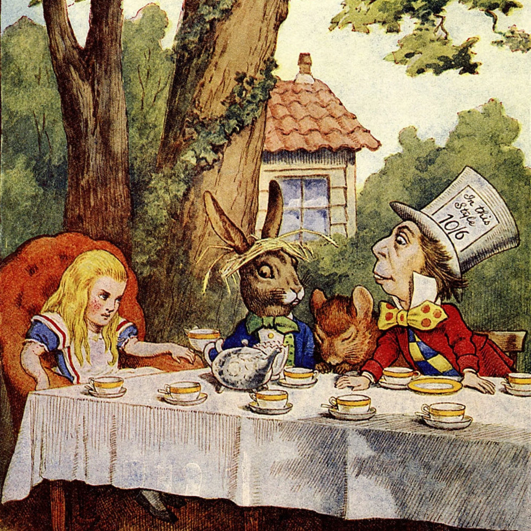 Alice in Wonderland - Mint Decoupage Paper