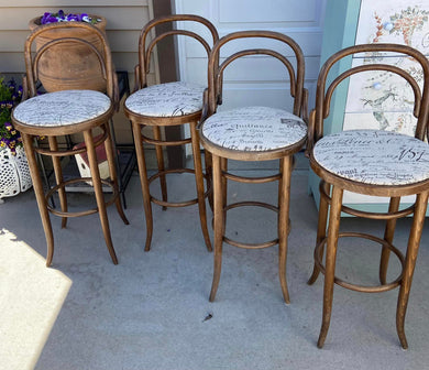 4 Wood Stools