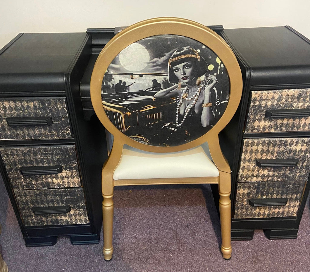 Black Desk and Chair