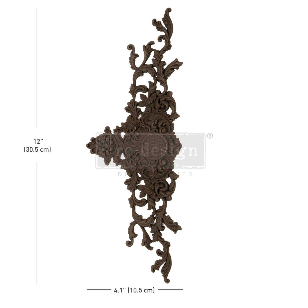 Decor Poly® – Elaborate Finery – 12″x4.13″x0.25″ / 30.5cmx10.5cmx0.64cm