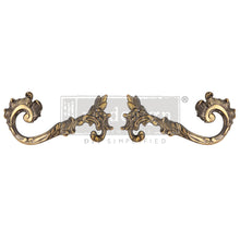 Kacha Decor Metal Pulls – Enchanté – 2 pcs, 4.7″x2.1″ + 4 screws