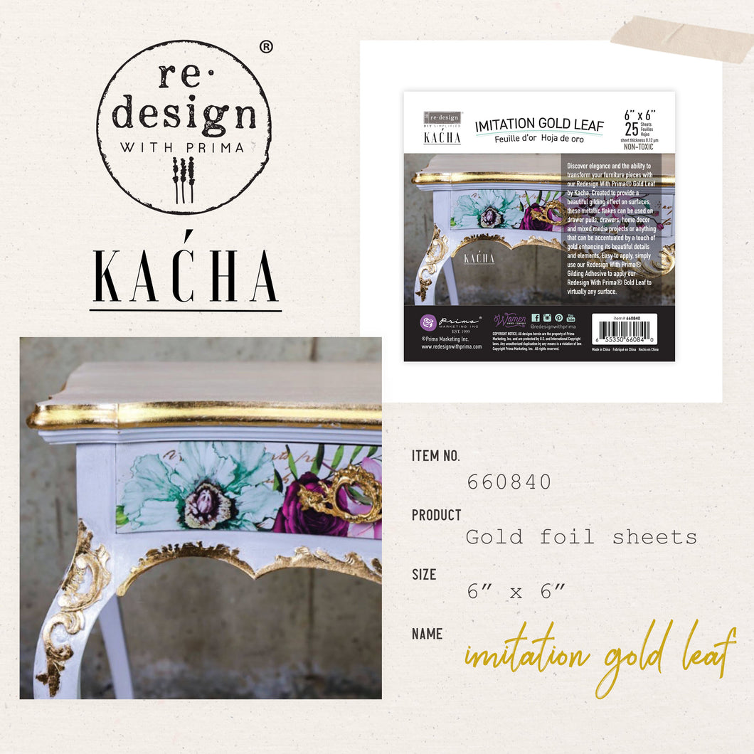 Imitation Gold Leaf by Kacha by Redesign With Prima®