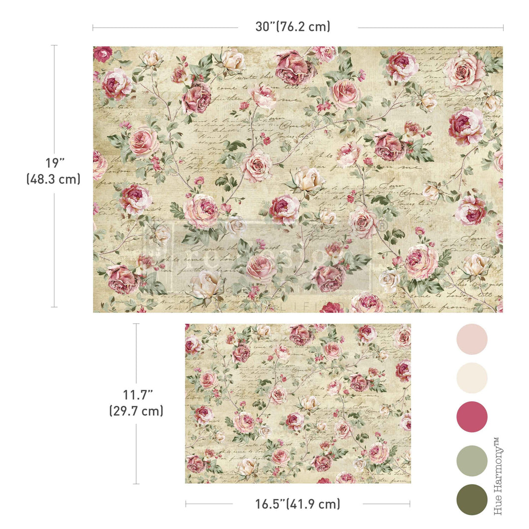 A3 Decoupage Fiber – Timeless Charm – Double Delight Decoupage - 2 Sheets