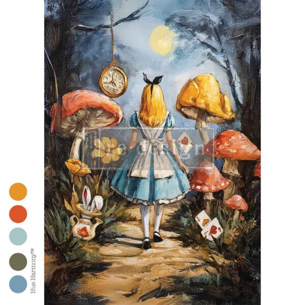 A Trail of Hearts & Hares A3 Decoupage Papers