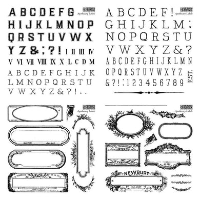 Apothocary IOD Stamp Set Of 4 Sheets (6″X6″ EACH)