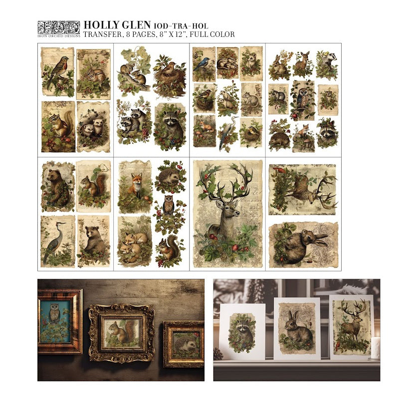 Holly Glen IOD Image Transfer(8″X12 PAD-8 SHEETS ) *LIMITED EDITION*