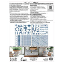 Delft Traditions Azure IOD Paint Inlay (12″X16″ PAD-8 SHEETS ) LIMITED EDITION