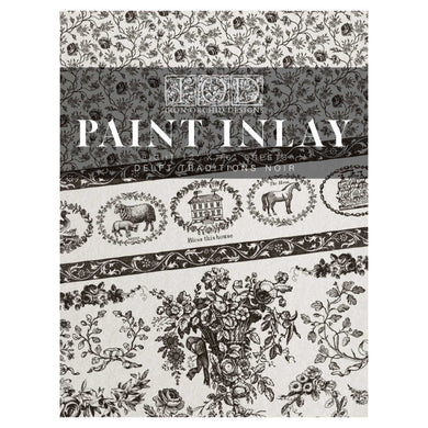 Delft Traditions Noir IOD Paint Inlay  (12″X16″ PAD-8 SHEETS ) LIMITED EDITION