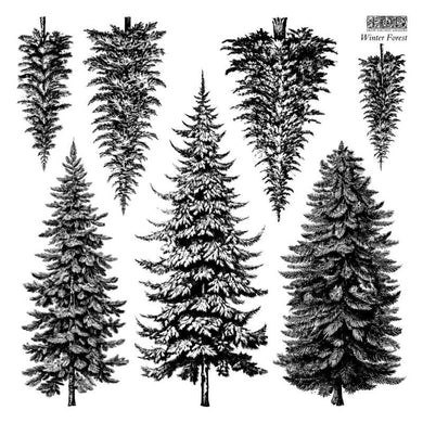 Winter Forest IOD Stamp (Single Sheet12″x12″) LIMITED EDITION