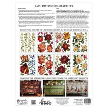 Collage De Fleurs Iod Transfer (12″X16″ PAD-8 SHEETS )