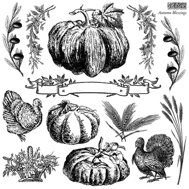 Autumn Blessings IOD Stamp™ (Single Sheet 12″x12″)