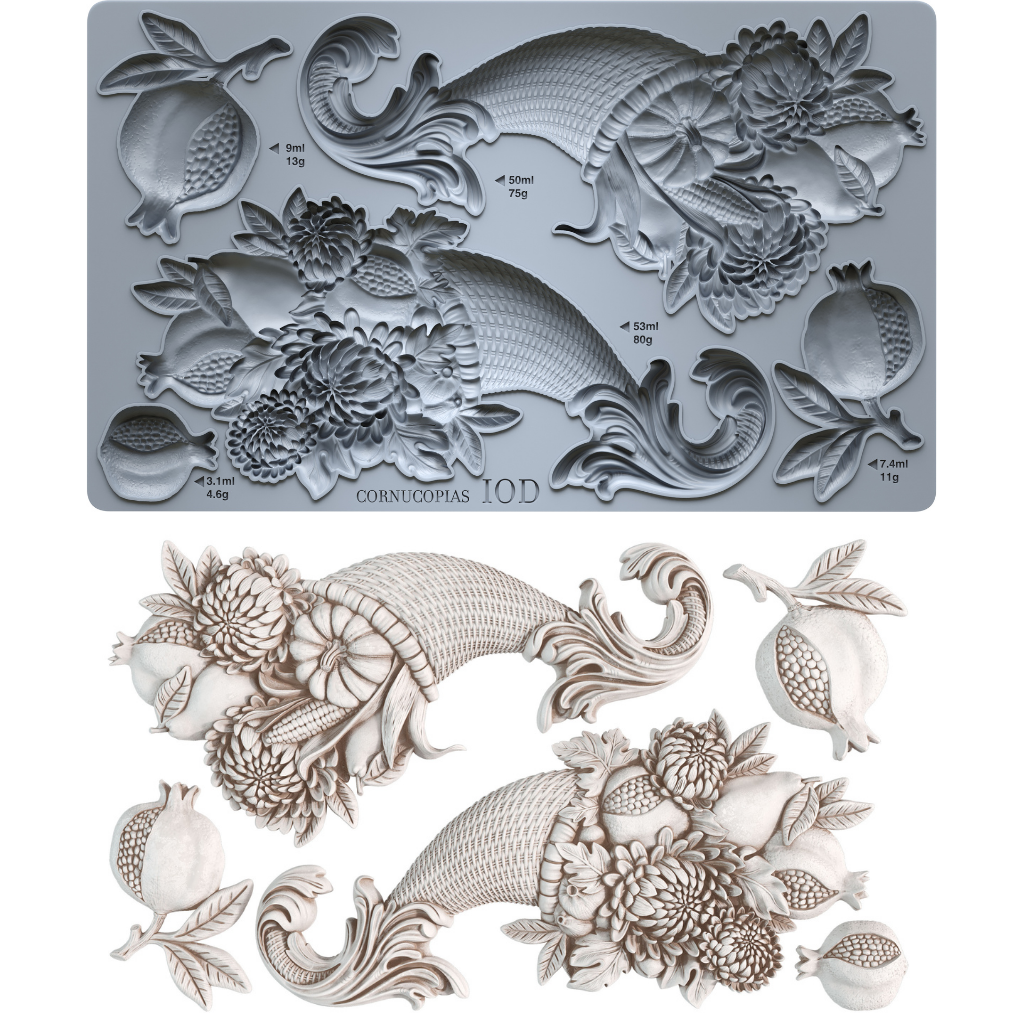 Cornucopias IOD Decor Mould (6″x10″)