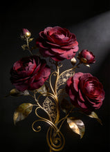 Gilded Bloom - Mint Decoupage Paper