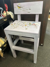 Purple Floral Chair