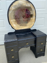 Black Dresser with Mirror