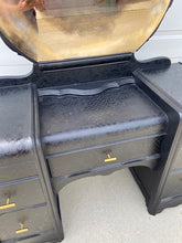 Black Dresser with Mirror