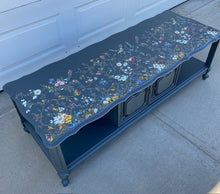 Floral Blue Coffee Table