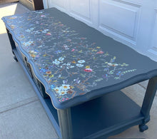 Floral Blue Coffee Table