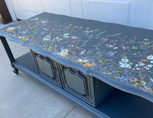 Floral Blue Coffee Table