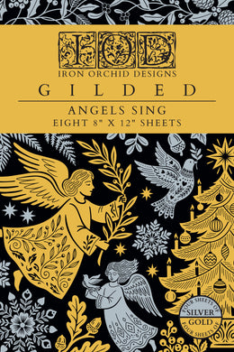 Angels Sing IOD Foil Transfer (8″x12″ pad-8 sheets) Limited Edition