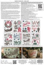 The North Pole Co IOD Paint Inlay  (8″X12″ 8 SHEET PAD)