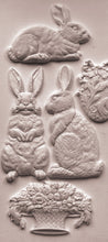 Les Lapins IOD Decor Mould (6″x10″)